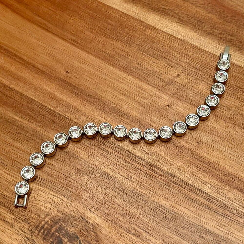 Touchstone Crystal | White Ice Bracelet | 7 1/4” Length